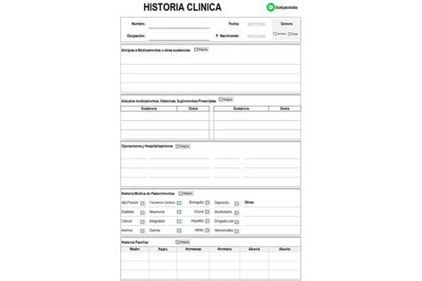 Formatos De Historia Clinica Medica Sexiz Pix