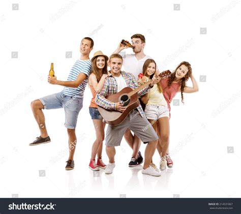 Group Happy Young People Having Fun Stock Photo 214531867 Shutterstock