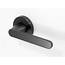 Susie Lever Handle In Matte Gunmetal Grey Finish With Rounded Ends