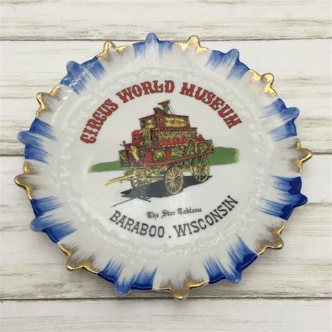 Vintage Circus World Museum Baraboo Wisconsin Plate Star Tableau Parade
