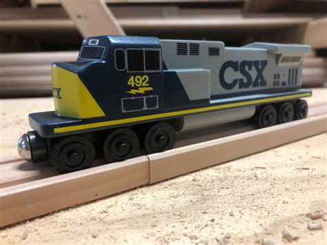 csx gray c44 engine by whittle shortline railroad the whittle shortline railroad wooden toy