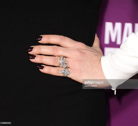 Actress Catherine Zeta Jones Jewelry Detail Attends The Premiere Of