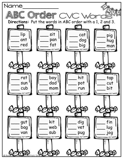 Free Printable Abc Order For Second Graders 10 Best Images Of