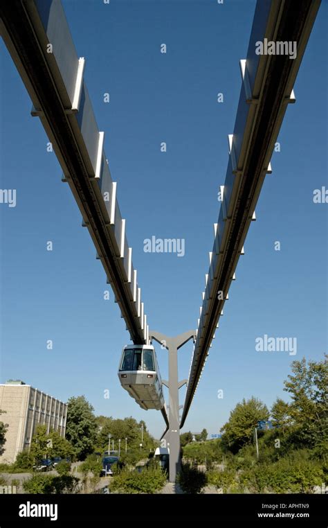 Skytrain Duesseldorf International Airport Germany Stock Photo Alamy