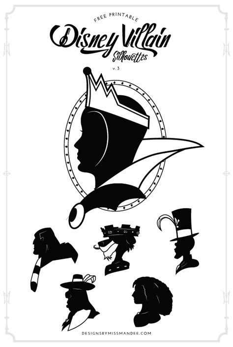 FREE Disney Villain Silhouettes v.3 - Designs By Miss Mandee. Prince