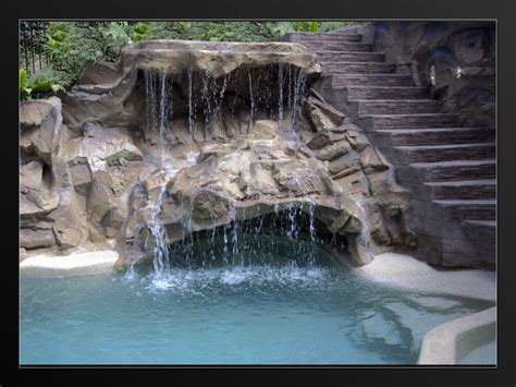 Waterfall And Pool With A Cave For The Home Pinterest