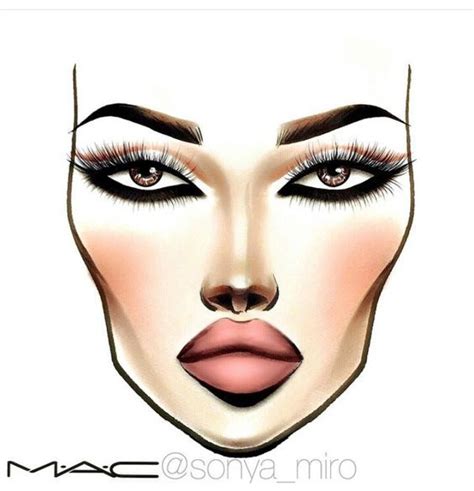 Pin By Barbara Alexander On Charts Makeup Face Charts Makeup