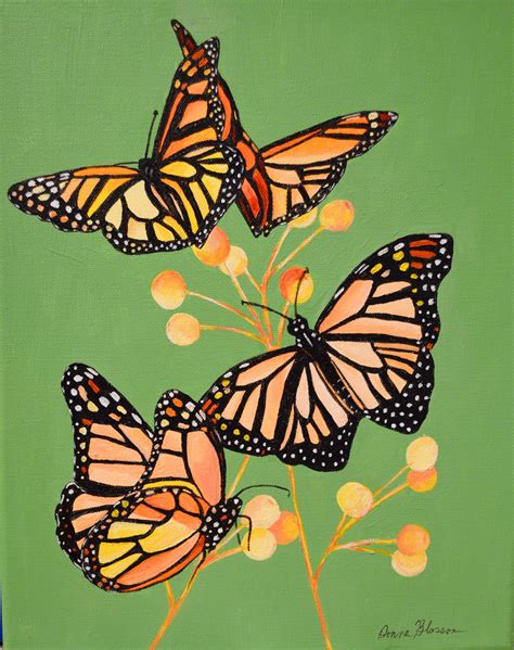 Acrylic Monarch Butterfly Painting Ubicaciondepersonascdmxgobmx