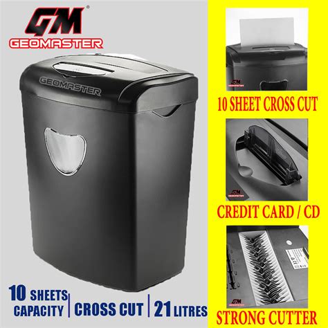 To confirm your credit card status, call your bank representative, before destroying your credit card. GM PAPER SHREDDER CROSS CUT - SHRED CD + CREDIT CARD