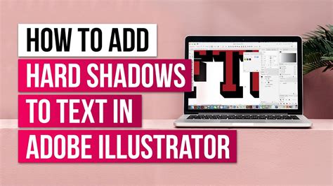 How To Add Hard Shadows To Text In Adobe Illustrator Youtube