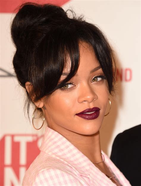 Best Celebrity Hairstyles Of 2014 Rihanna Hairstyles Bun Hairstyles