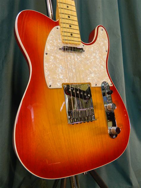 Fender American Deluxe Telecaster 2011 Aged Cherryburst Guitar For Sale