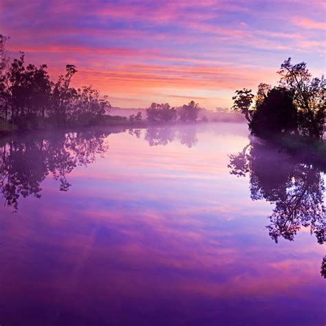 Purple River Reflection Ipad Air Wallpapers Free Download