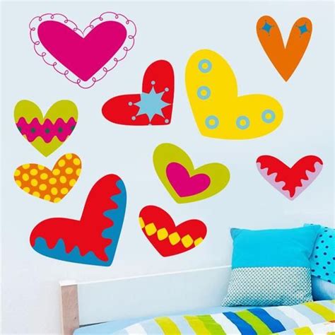 Hearts Wall Sticker Nursery Wall Decals Heart Wall Stickers Wall Decals