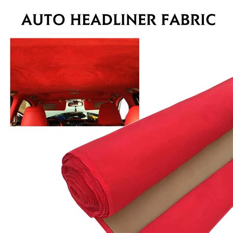 Car Elements Red Auto Roof Lining Headliner Foam Upholstery Red