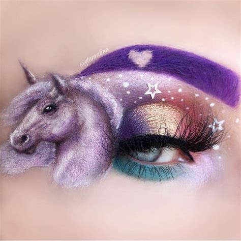 Magical Unicorn Makeup Brushes Unicorn Makeup Eye Makeup Art