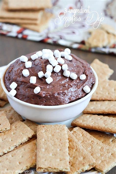 3 Ingredient Smores Dessert Dip Yummy Healthy Easy