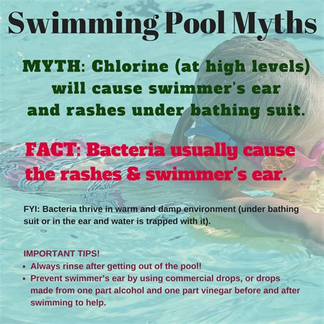 Swimming Pool Myths 2 Chlorine Cause Swimmers Ear And Bathing Suit