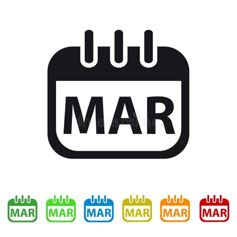 17 De Março ícone Diário Do Calendário Emblema Da Ilustração Do Vetor