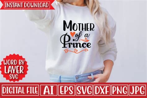 Mother Of A Prince Svg Design Graphic By Craftzone · Creative Fabrica