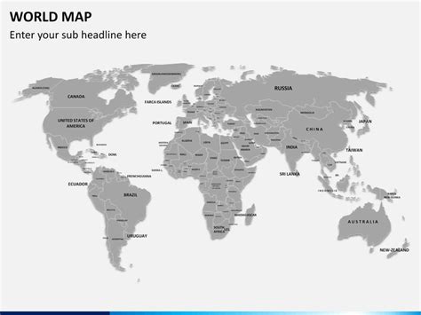 World Map Ppt Template Powerpoint World Map