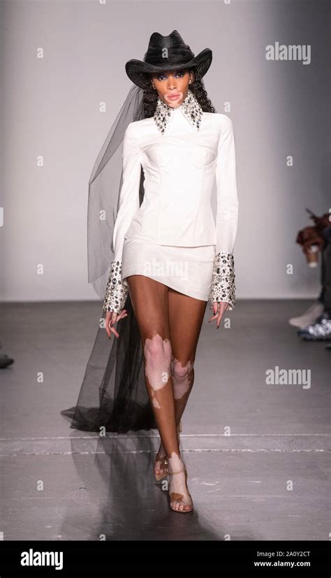 New York Ny September 8 2019 Model Winnie Harlow Walks Runway For