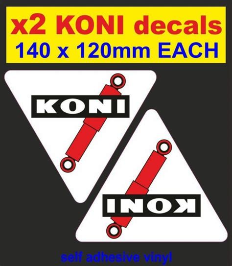 2 Koni Performance Dampers Sponsor Stickers Rally Race Car 350z Vw Gtr