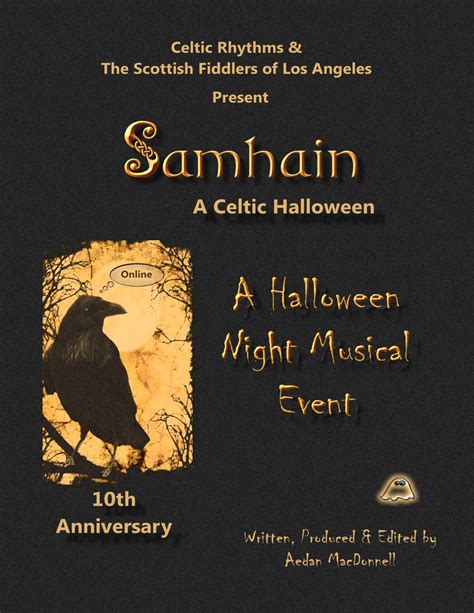 Samhain A Celtic Halloween Program Book By Irish Arts And Entertainment