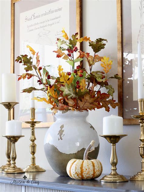 Colors Of Fall Living Room Tour On Maison De Cinq Autumn Decorating