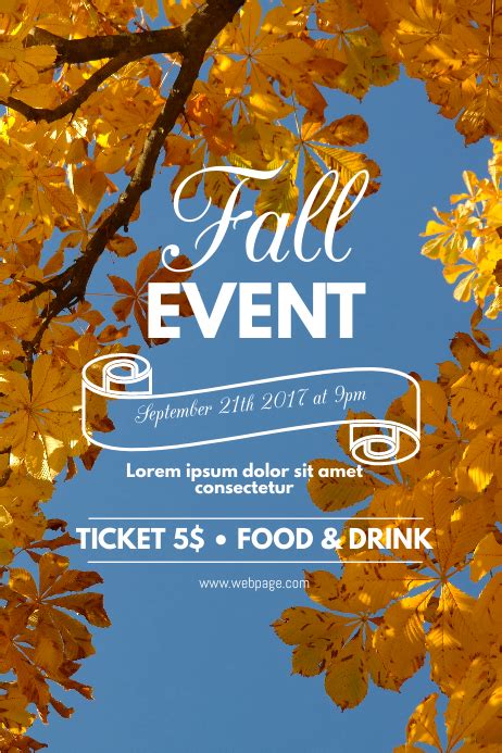 Fall Event Flyer Template Postermywall