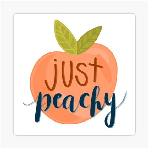 Just Peachy Stickers Redbubble