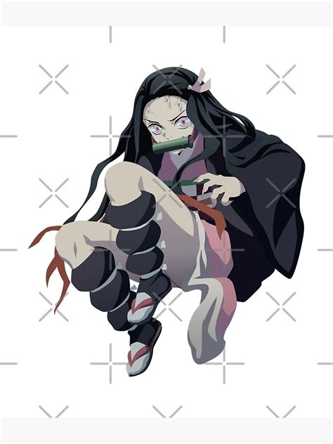 Póster Nezuko Nails Demon Slayer De Animology Redbubble