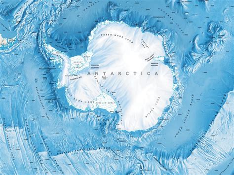 Map Of Antarctica National Geographic Society