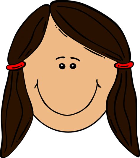 Girl Brown Hair Clip Art At Vector Clip Art Online Royalty Free And Public Domain