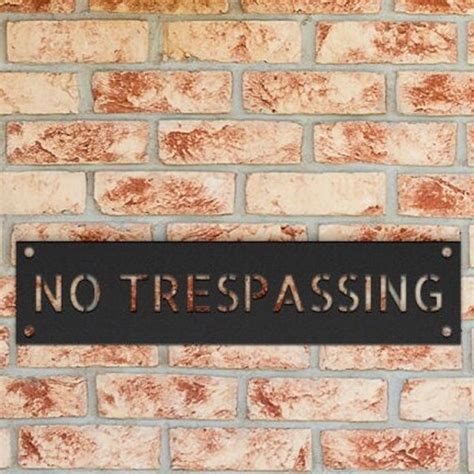 Custom No Trespassing Signs Etsy