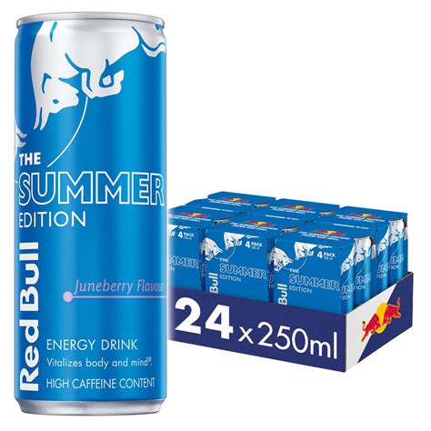 Red Bull Energy Drink Summer Edition Juneberry 250ml 24 Case 4 Pack X