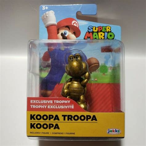 Jakks Pacific Super Mario 25 Gold Trophy Koopa Troopa 2020 For Sale