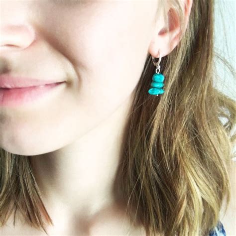 Minimalist Natural Turquoise Earrings A Summer Jewelry Staple
