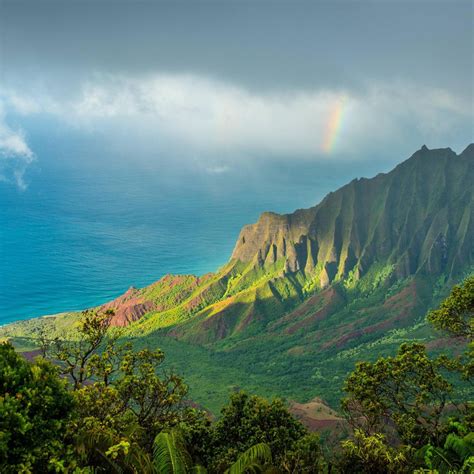 Hawaii Kauai Pacific Ocean Clouds Mountains 4k Ipad Pro Wallpapers Free