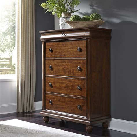 Liberty Furniture Rustic Traditions Rustic Cherry 5 Drawer Chest