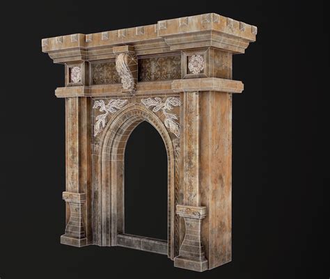 3d Model Antique Stone Arch Vr Ar Low Poly Cgtrader
