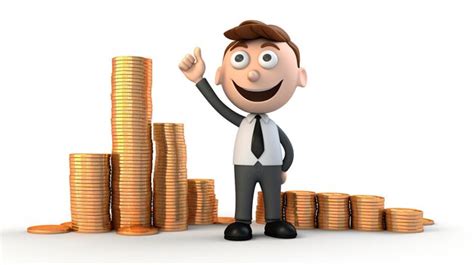 Premium Ai Image 3d Character Displaying Financial Figures