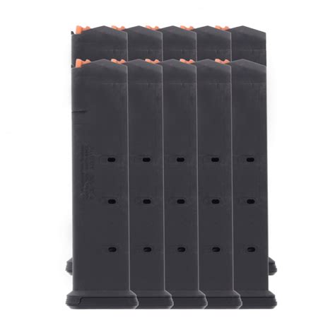 10 Pack Of Magpul Pmag Gl9 9mm 21 Round Magazines For Glock Pistols