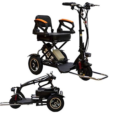 Llpdd Scooter Mini Eléctrico Triciclo Portátil Plegable Para Adultos