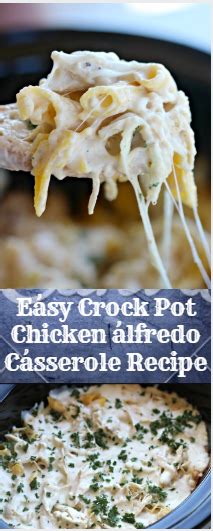 Eásy Crock Pot Chicken álfredo Cásserole Recipe Nice Taste