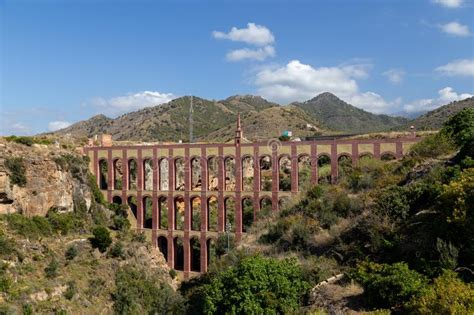 Eagle Aqueduct In Nerja Spain Stock Image Image Of Historic