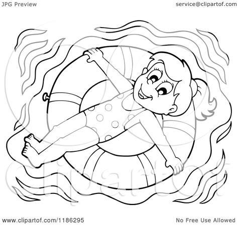 Other happy coloring pages you might enjoy. Cartoon of an Outlined Happy Girl Floating on an Inner ...