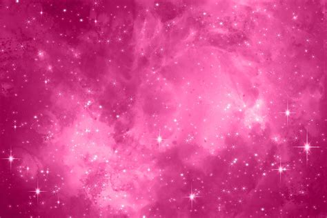 Hot Pink Galaxy Space Background Illustration Par Rizu Designs