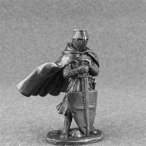 Knight Action Figurine Of The Teutonic Order Middle Ages Toy Etsy