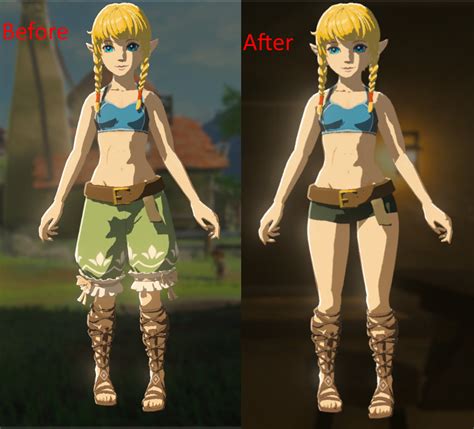 Linkle Sand Boots No Shorts The Legend Of Zelda Breath Of The